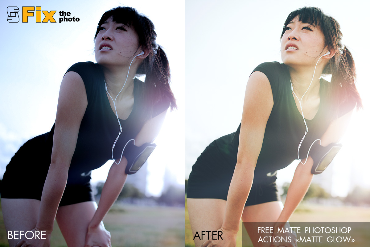 Free Photoshop Actions with Matte Effect